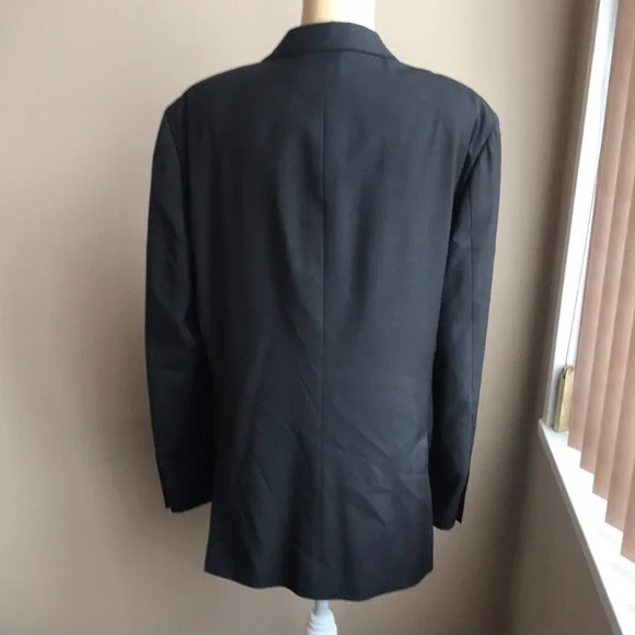 John Varvatos Black wool blazer Sz 54 - Picture 3 of 7